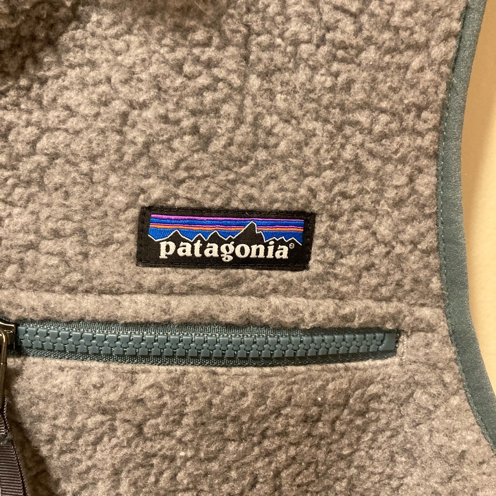 Patagonia vest, gray, size medium